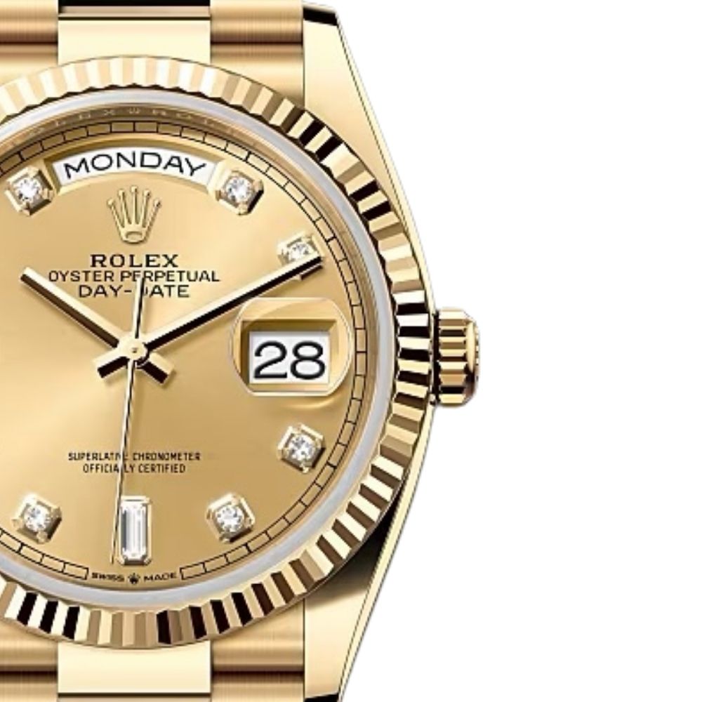 Rlx Day-Date Diamond 128238 “Yellow Gold”