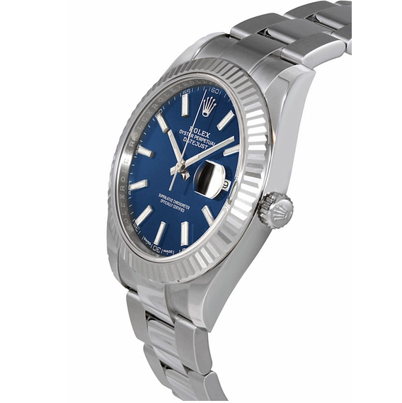 Rlx Datejust Blue Dial Oyster Bracelet 41mm 126334