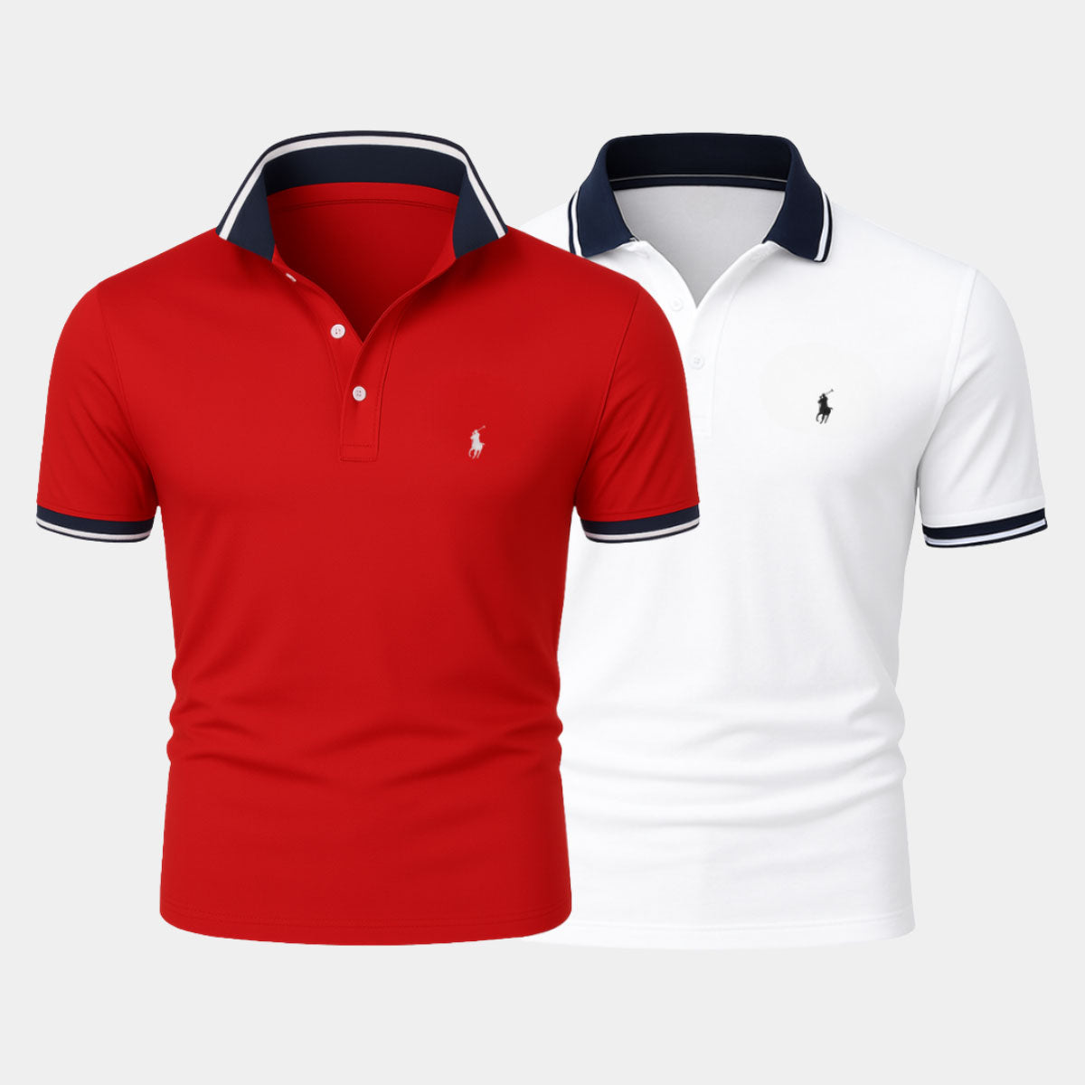 R&L | Slim Fit Cotton-Blend Shirt Duo - Buy 1, Get 1 Free