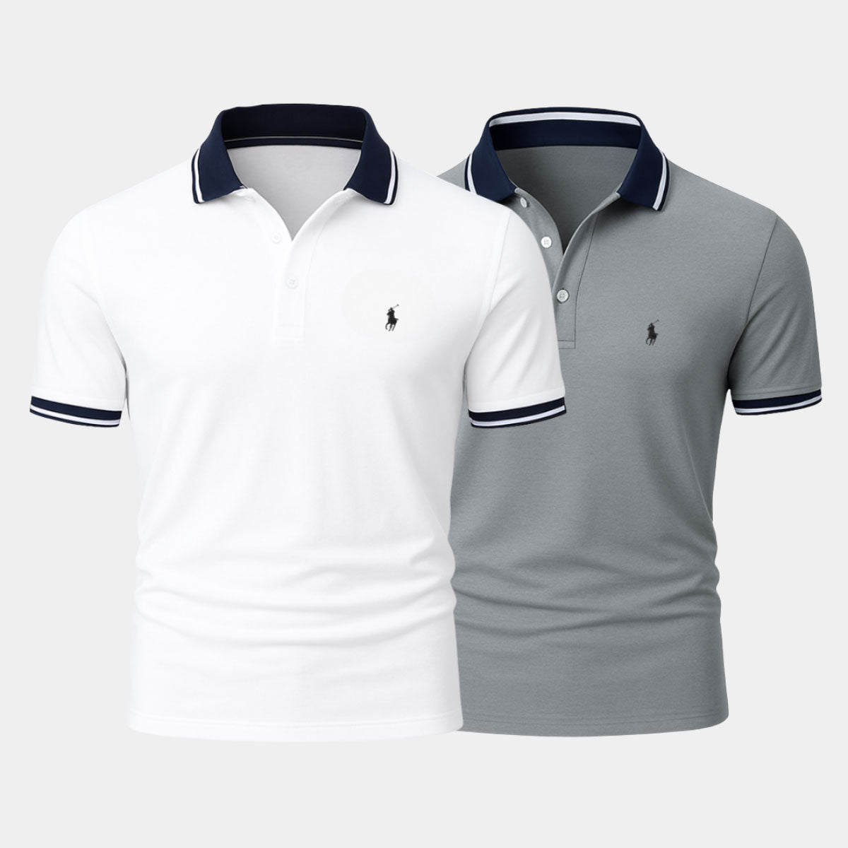 R&L | Slim Fit Cotton-Blend Shirt Duo - Buy 1, Get 1 Free