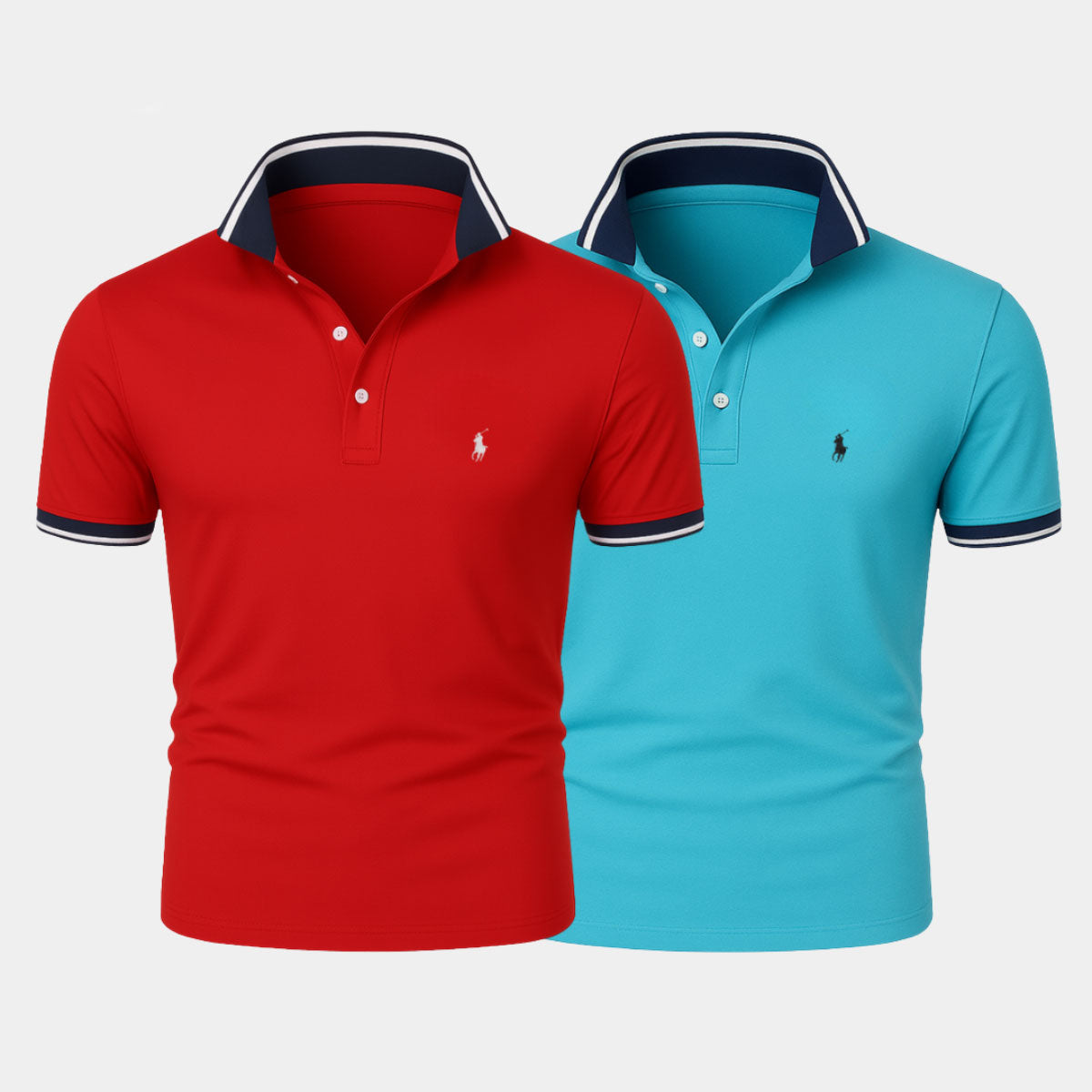 R&L | Slim Fit Cotton-Blend Shirt Duo - Buy 1, Get 1 Free
