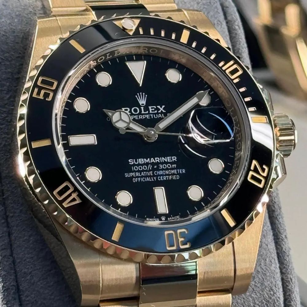 Rlx Submariner Date 126618ln-0002 “Yellow Gold Black Dial”
